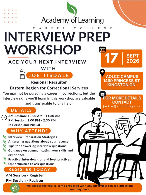 Interview Prep Workshop with Joe Tisdale | Correctional Services Canada