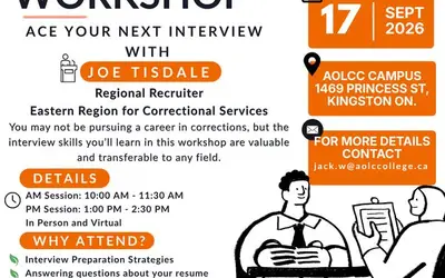 Interview Prep Workshop with Joe Tisdale | Correctional Services Canada